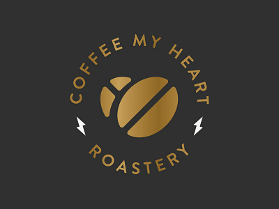 Coffee My Heart #2 beverage branding cafe coffee design fire icon illustration logo mark type vector