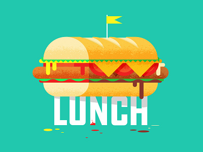 Luncheon bread cheese color design flag food illustration lunch meat sandwich texture vector