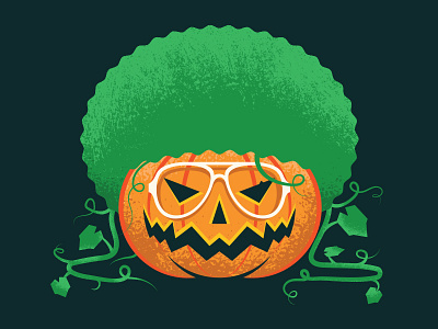 Haunted Disco design disco evil fall ghost halloween haunted horror illustration plant pumpkin texture