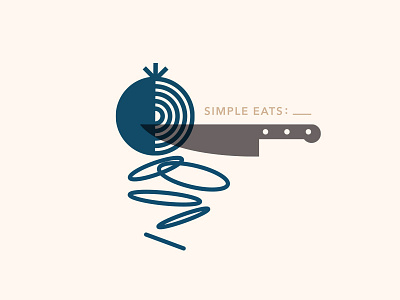 Simple Eats clean cooking design food illustration logo minimal modern produce simple vegetable