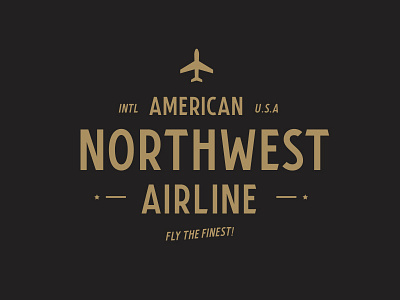 Airline Exploration airplane america branding font lettering lockup logo logotype northwest type typography word mark
