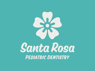 SR Pediatric Dentistry clever logo dentist design flower hawaii illustration logo logotype mark negative space teeth tooth