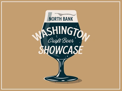 Beer Showcase beer branding brewery craft beer halftones illustration pint poster texture washington