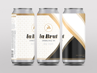 la Brut beer beer label brewing can design craft beer deco illustration labels package design packaging pattern print deisgn