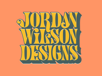 JWD color design font illustrator ink lettering logo logotype mark retro texture type type design typeface typography vintage vintage lettering vintage type wordmark worn