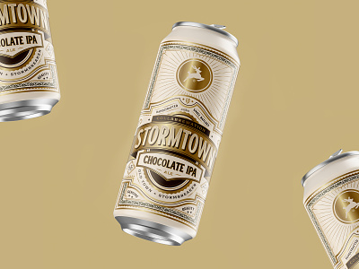Stormtown badge beer beer can beer label branding chocolate design lettering logo ornament packaging premium type vintage