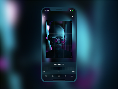 Instagram app application camera crop design instagram iphone x neon photo ui ux