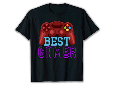 Gaming T Shirt design fun gaming graphic design illustration typography vector