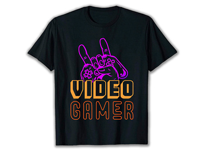 New Gaming T-Shirt design fun gaming graphic design illustration new t shirt t shirt typography vector