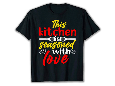 Kitchen New T Shirt Design design fun gaming graphic design illustration typography vector