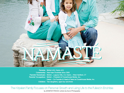 92024 Magazine community family layout magazine namaste print typography zcode