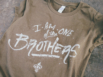 One of the Brothers brothers provisions hand lettering t shirt