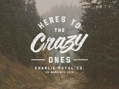 The Crazy Ones apple charlie royal crazy outdoors texture