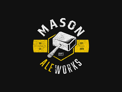 Mason Ale Works Logo ale beer brand brewery craft beer logo san diego