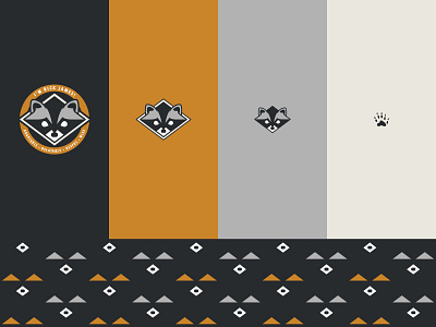 I'm Rick James! branding cougs design illustration logo pattern racoon responsive logo