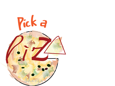 Pick a Pizza - concept logo