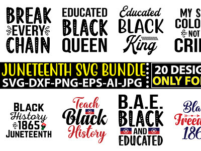 Juneteenth Svg Bundle black lives matter