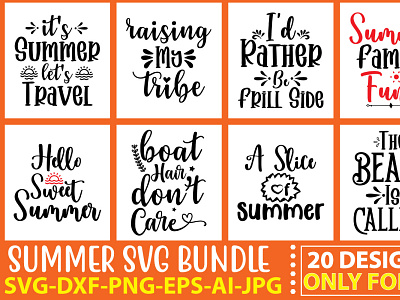 Summer SVG Bundle summer cut files