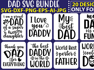 Dad SVG Bundle Vol.2 fathers day