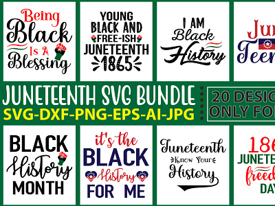 Juneteenth SVG Bundle black lives matter