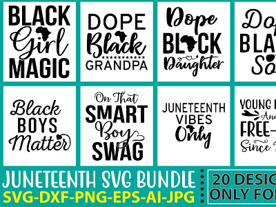 Juneteenth SVG Bundle Vol.3 black lives matter