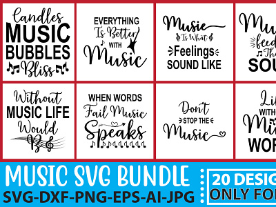 Music SVG Bundle Vol.2