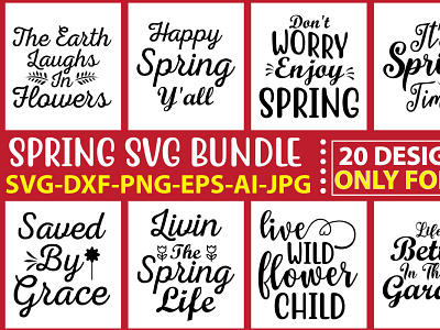 Spring SVG Bundle Vol.2 spring quotes