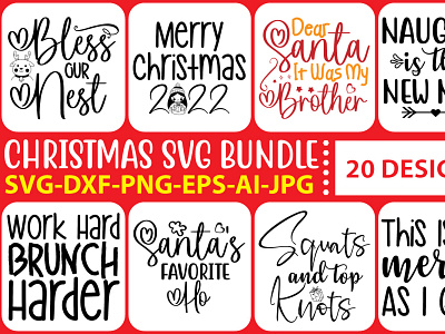 Christmas SVG Bundle Vol.3 christmas cut file