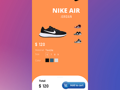 Nike concept ui design 3d animation app branding design graphic design illustration logo motion graphics ui