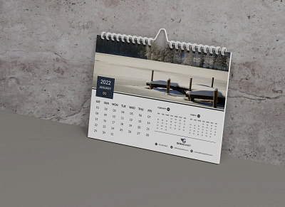 Desk Calendar Design date