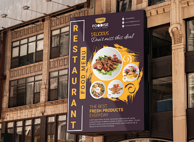 Restaurant Food Menu Flyer Design branding brochure design food menu graphic design illustration image retouch logo photo edit restaurant flyer vector