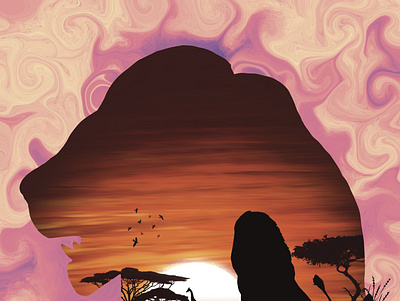 Paesaggio Africano africa design graphic design procreate sunset