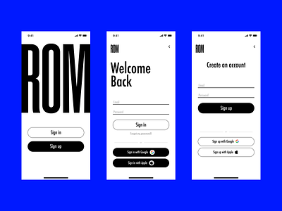 ROM(Royal Ontario Museum) Sign in/up mobile page app dailyui design figma mobile museum sign in sign up ui ux