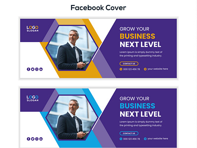 Corporate Facebook cover template banner cover design facebook cover fb cover graphic design logo page social media cover social media post template
