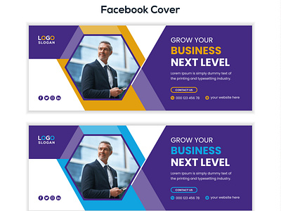 Corporate Facebook cover template