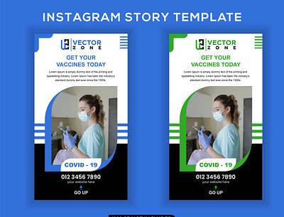 Medical Instagram Story Template banner branding design instagram story medical post social media banner social media post story template ui vector