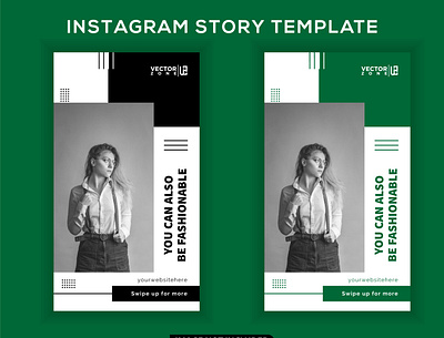 Instagram fashion story post banner branding cover design fashion logo social media post story template