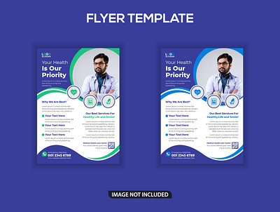 Medical flyer template banner brochure corporate flyer doctor fitness flyer health medical social media post template