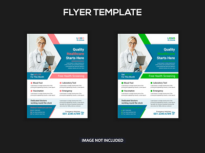Health care Medical flyer template