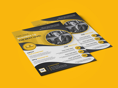 Marketing agency flyer template