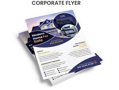 Corporate real estate flyer template business flyer corporate flyer estate flyer home flyer home for sale flyer real real estate brochure real estate flyer