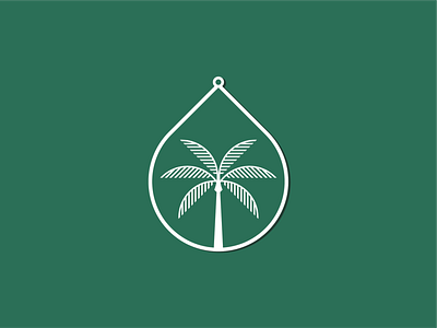 Palm Tree Charm badge charm icon logo los angeles minimal simple stickermule