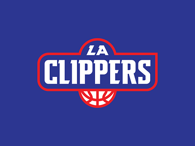 LA Clippers Logo Idea badge basketball branding circle clippers design icon identity logo los angeles minimal simple