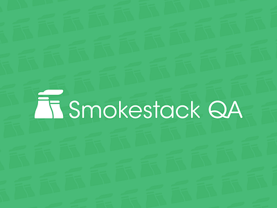 Smokestack QA branding chimney icon identity logo minimal nuclear simple smoke smokestack