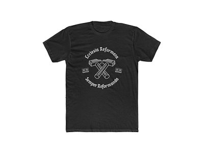 Ecclesia Reformata Semper Reformanda T-Shirt Design badge branding ecclesia identity logo minimal reformanda reformata reformed reforming semper simple theology