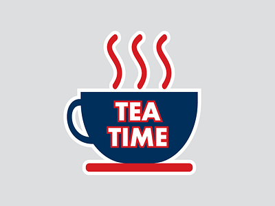 UK - Tea Time british sticker sticker mule tea time uk united kingdom