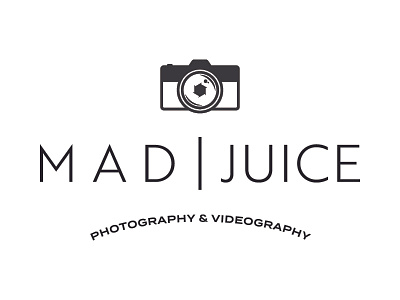 MAD | JUICE Logo Concept aperture badge camera cinematography concept icon identity juice layout logo mad mad hatter mark minimal photo photography shutter simple video videography