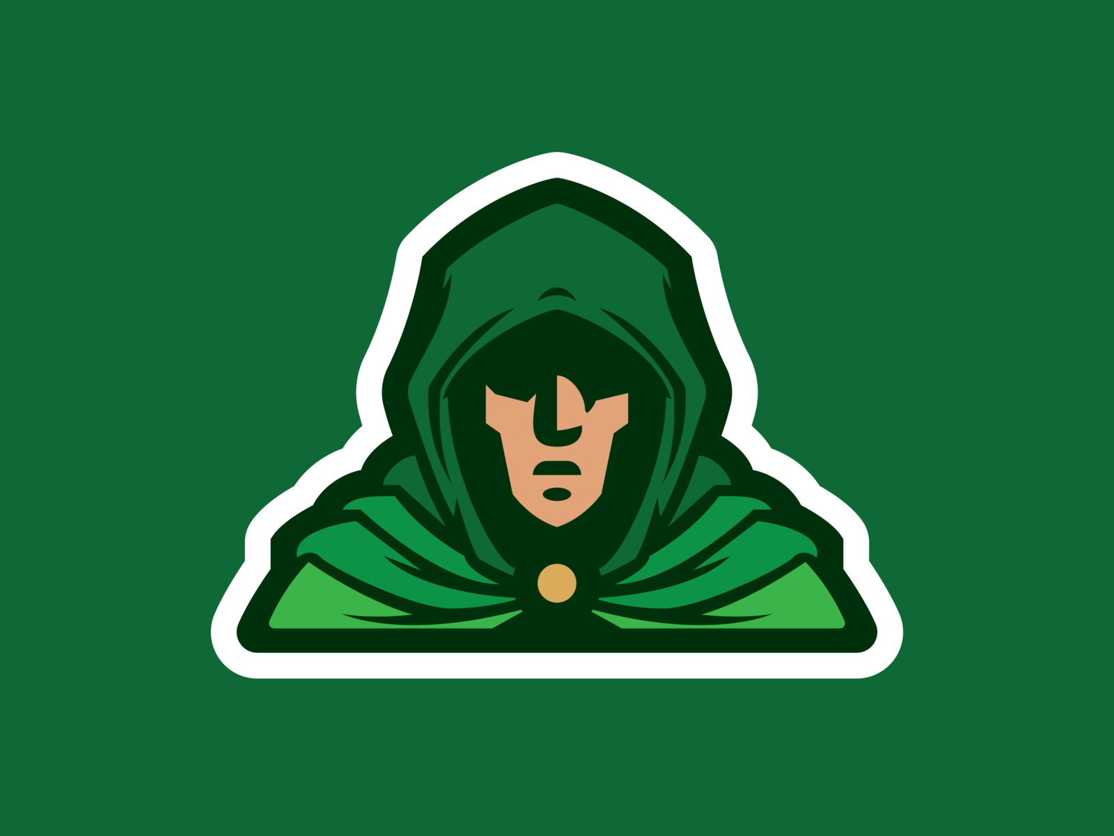 Hooded Man Mascot by Daniel Margheim on Dribbble