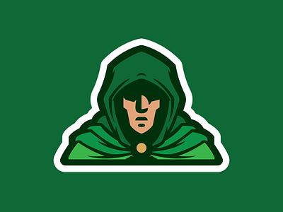 Hooded Man Mascot e sports e sports esports face green hobbit hood hooded human logo lotr man mascot mysterious shadow sports