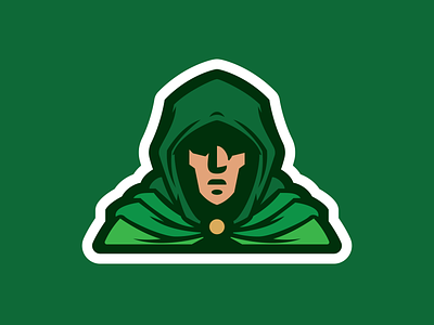 Hooded Man Mascot